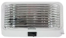 ARCON Universal Porch Light Clear Lens White Switch Base RV UTV 18104