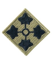 4th Infantry Division OCP Patch Military Issued -Veteran Owned Business