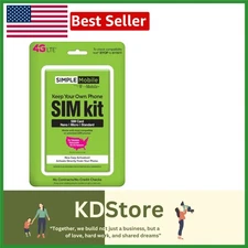 T-Mobile Unlimited LTE Sim Kit for Unlocked Smartphones Dual & Nano SIM