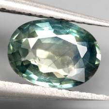 0.62Ct. Natural Sapphire Bluish Green Oval Normal Heated Australia Ravishing