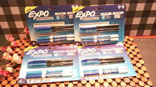 4 Packages Expo Mixed Marker Set Wet and Dry Erase Fine 16 Markers