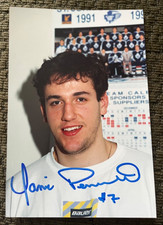 Yanic Perreault Hand Signed Autographed Hockey Kodak Photo St John's Maple Leafs