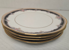 Lot of 4 - Vintage Noritake PALAIS ROYAL Bone China Dessert Plates 6 5/8