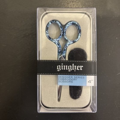 Gingher Designer Series 4'' Embroidery Scissors NIB Sealed -ALICIA