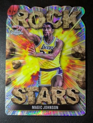 SSP MAGIC JOHNSON   2025-26 TOPPS CHROME ROCK STARS CASE HIT DIE-CUT REFRACTOR 
