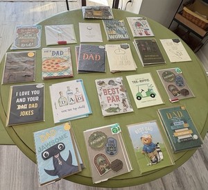 Father’s Day Greeting Cards Mixed Lot Assorted Dad Humor Designs Pack of 37