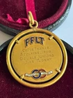 Antique Rare 1930 French Lawn Tennis Federation Vermeil Enamel Medal