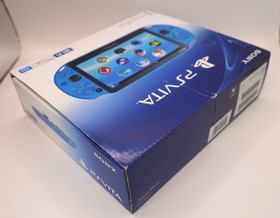 【GOOD】PS Vita 2000 Blue Console 8GB Memory Card 4 Games Charger Set B Rank JAPAN