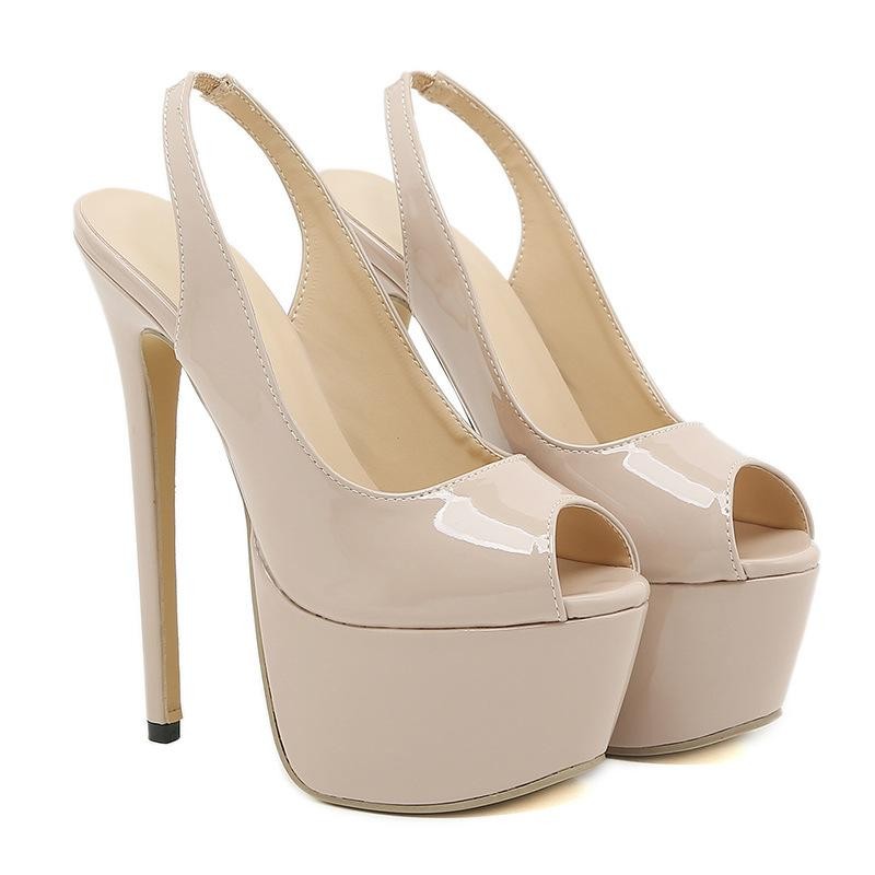 Women's High Heels Stilettos Party Dress Shoes Peep Toe Platform Sandals Pumps #