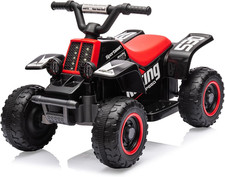 6V Kids Ride on Electric ATV, Ride Car with LED Headlights, Ride-On Toy for Todd