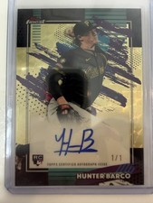 Marketplace image: Topps Finest Hunter Barco Autographed RC Super Fractor 1/1 Pittsburgh Pirates