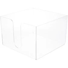 Plymor Clear Acrylic Napkin Holder 6.25" x 9.25" x 9.25" (For 7.5"x8.5" Napkins)