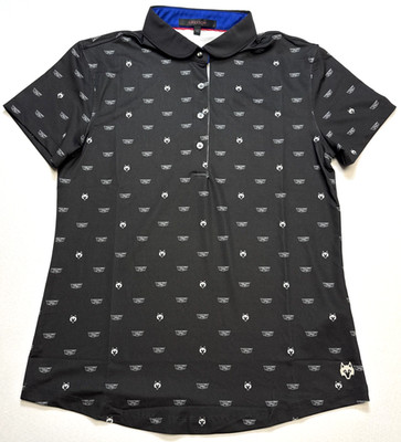 Greyson Golf Polo Cadillac Shepard Women's Size Small All Over Print