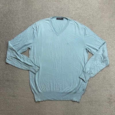 CONTE OF FLORENCE Herren Pullover Gr L Strickpullover Sweater Jumper 5600 Blau