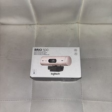 Logitech Brio 500 Full HD Webcam 1080p 720p 4MP - ROSE PINK HDR BNIB