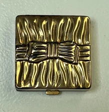   Vintage House Of Gourielli Small Gold tone Compact