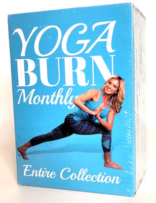 Yoga Burn Monthly Entire Collection DVD COMPLETE BRAND NEW SLEEEVE (EXCEPT M.1)