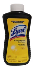 LYSOL Disinfectant Concentrate - Original Scent - 12 Fl oz - Makes 9 Gallons