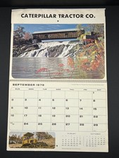 Caterpillar Tractor Company Vintage 1979 Calendar CAT Advertising Machinery