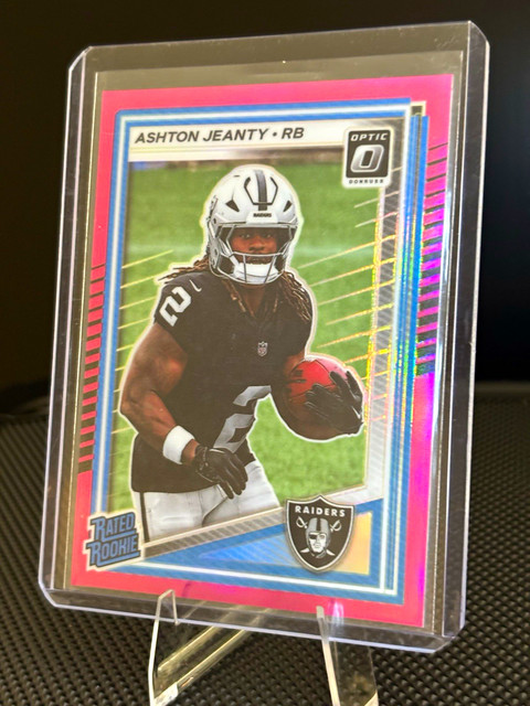 Panini - 2025 Donruss Optic Ashton Jeanty Rated Rookie Prizm #202 Raiders