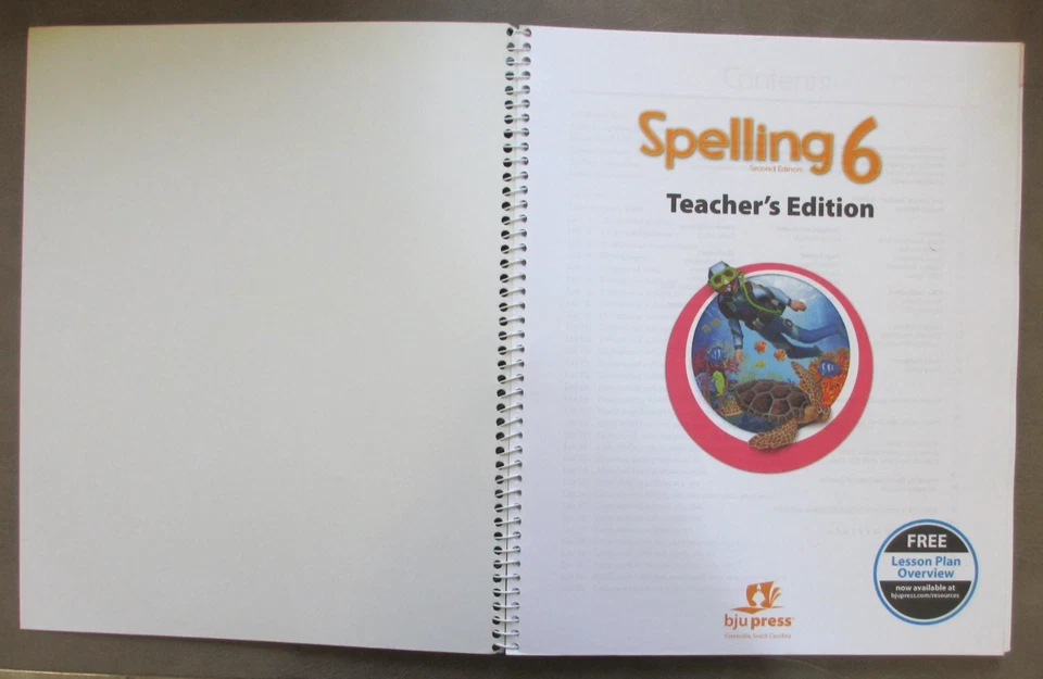 BJU Press Spelling 6 Teacher's Edition Second Edition - 6th Grade ~ Spiral w/ CD - Image 2 of 3