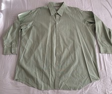 Paul Fredrick Men's Plaid Shirt Two Ply Cotton Pinpoint Non-Iron Casual Dress