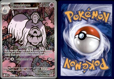 Houndstone 145/132 Illustration Rare Mega Evolution Pokemon Near Mint