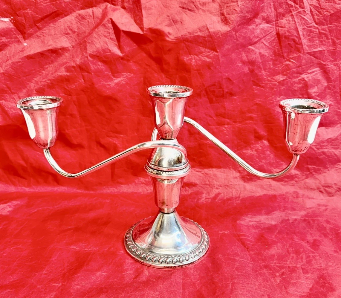 Duchin Creation In Antique Us Sterling Silver Candlesticks