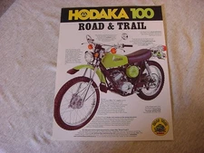 Original Hodaka  100 Road & Trail motorcycle brochure Road Toad