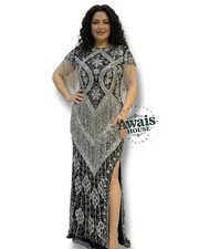 Evening partywear beaded rhinetsone womens slimfit embrroidery long gowns