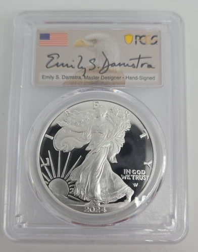 Photo of a 2024-W American Silver Eagle Proof from an eBay listing that sold on Jul 15, 2026