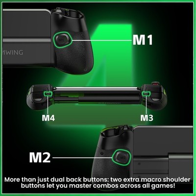 Wired Mobile Game Controller For Android/iOS with Hall Joystick, RGB Lightning