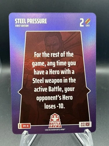 2025 Bo Jackson Battle Arena Update #BPL10 - Bonus Play Card “Steel Pressure”