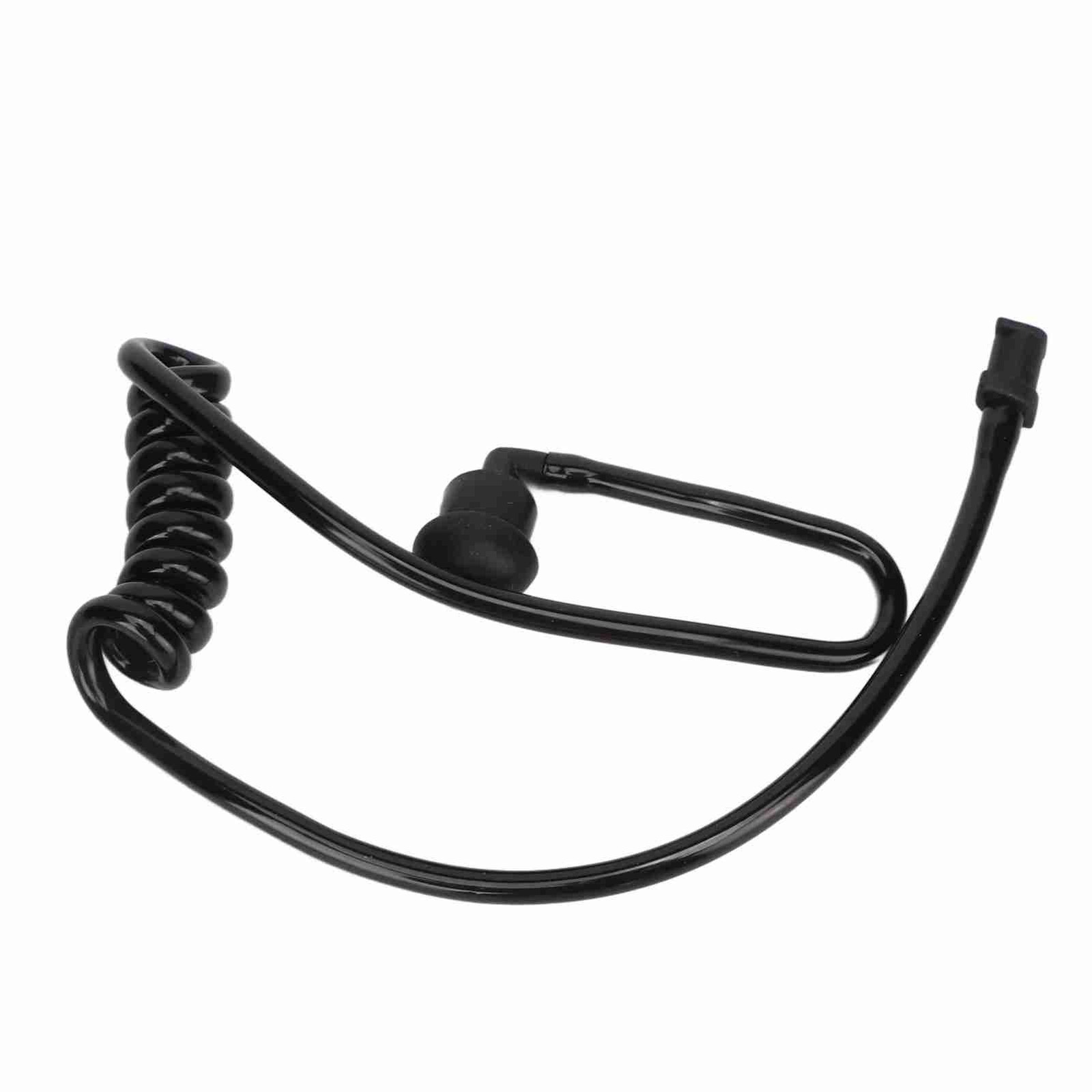 Earpiece Acoustic Tube Coiled Replacement 2 Way Radio Headset Mic Tube With FTD.