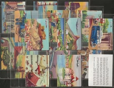 GRANOSE-FULL SET- WORLD WIDE VISITS 1957 (L16 CARDS) EXCELLENT