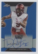 2018 Leaf Metal Draft Blue 27/35 Darren Carrington II #BA-DC2 Auto z5w