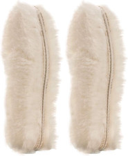 2 Pair Sheepskin Luxury Shoe Insoles, US 10, Beige, Lambswool Blended