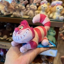 Auténtico juguete de peluche Hong Kong Disney Cheshire gato hombro pal imán nuevo con etiquetas