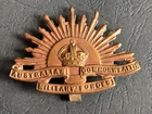 Genuine WW2 Australian Commonwealth Military Forces Cap Badge