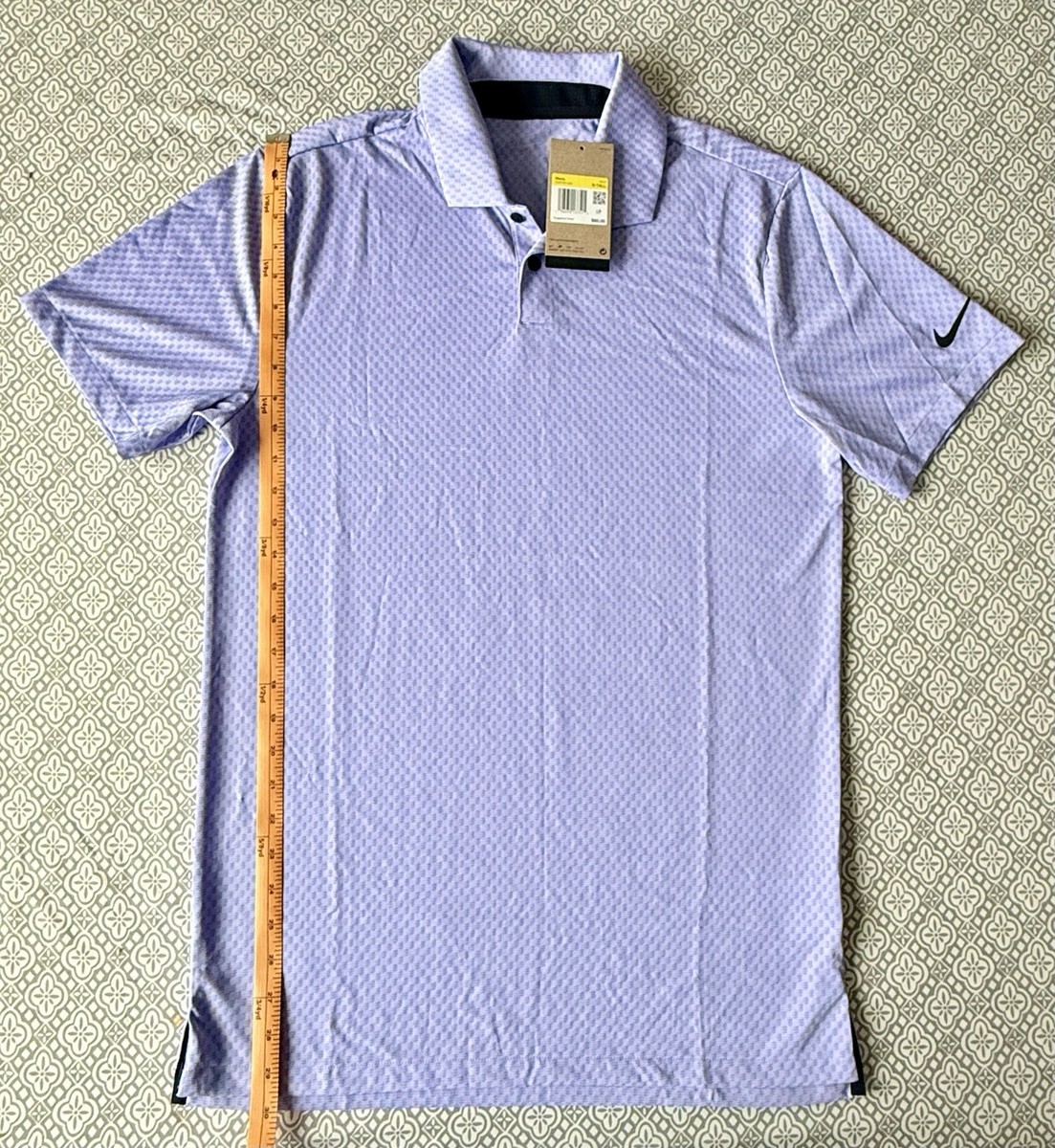 Nike Dri-Fit Tour Golf Polo Shirt ADV Sz S FD5744-532 Lavender