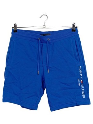 Tommy Hilfiger Herren Sport Shorts Blau Gr. 46 S Logo-Print