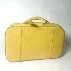 Mercury Yellow Weekender Travel Bag Distressed Patina Carry On Suitcase 1970s — photo 5
