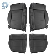 Driverpassenger Bottom Top Seat Cover Leather For Jeep Wrangler 2007 2008-2012