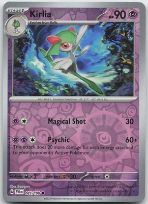 Kirlia 085/198 Common Scarlet & Violet Pokemon Reverse Holo Near Mint