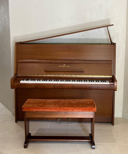 Rare Steinway & Sons Model V Upright Piano in Walnut — NYC Pickup or US Delivery