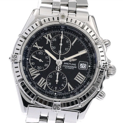 BREITLING Crosswind A13055 Chronograph Black Dial Automatic Men's Watch
