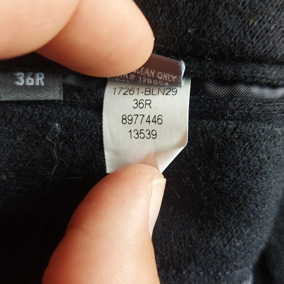 Мужской вязаный блейзер Bonobos Lanificio Fortex темно-синий шерстяная смесь приталенный | 36R - Изображение 4 из 4