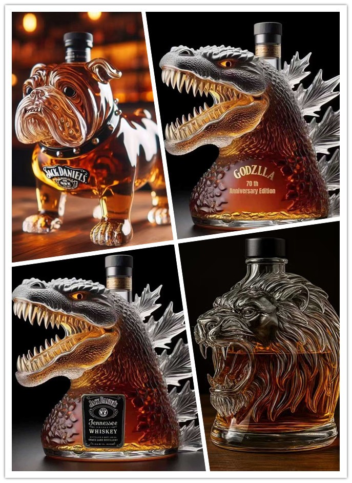300ML Godzilla 70th Anniversary Whisky Bottle, a special gift for