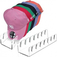 Soporte para Gorras de Beisbol Organizador de Gorras 2 Piezas Acrilico