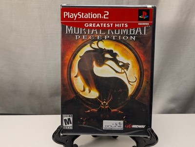 SEALED Mortal Kombat Deception for PS2, Black Label + Greatest Hits Hype Sticker